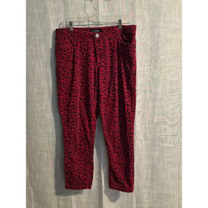 Women's Lane Bryant Pants, Size 14,‎ Red leopard